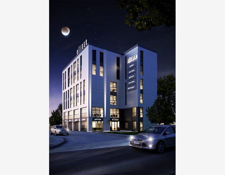 Eclipse is a new office investment in Wrocław (visualization)