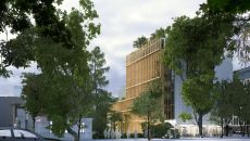An ethereal office with a big garden is going to arise in the very heart of Jan Christian Szuch Avenue