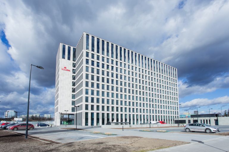 Pierwszy budynek kompleksu Opolska Business Park