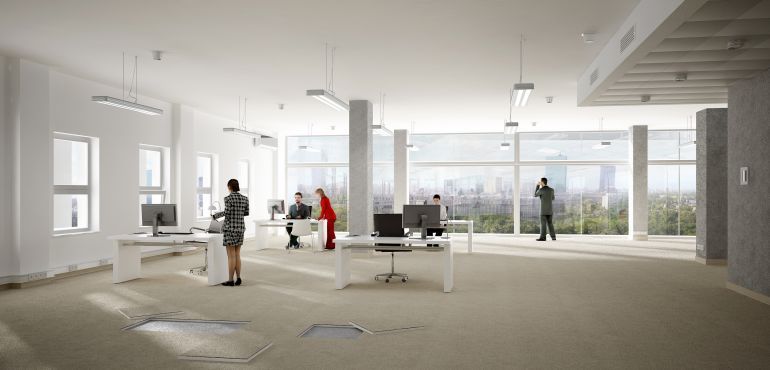  - The tenants of the office will have great freedom in the area of forming and arranging occupied areas 