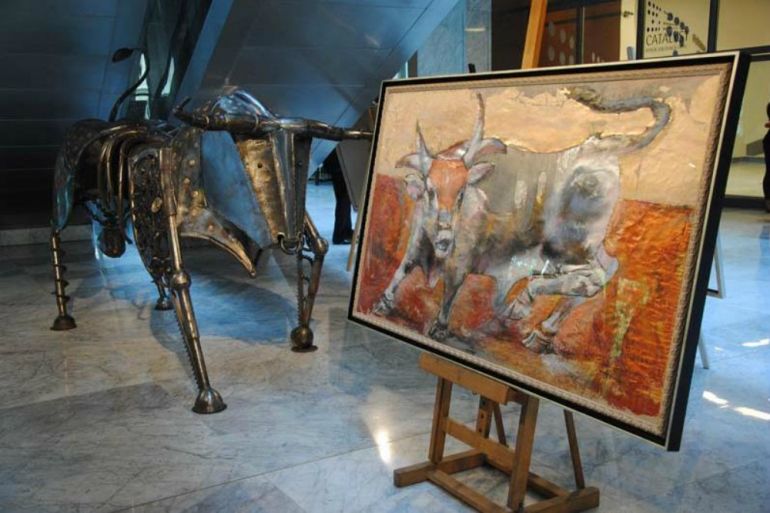 Exhibition of Dawid Patarai works in the headquarters of Warsaw Stock Exchange in Warsaw, pic by gpw.pl