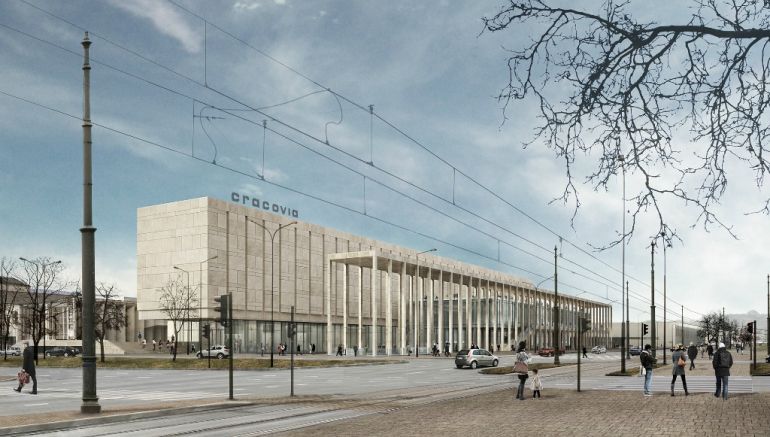 Projekt Nowej Cracovii, który miał pomieścić sklepy, restauracje i galerie sztuki
