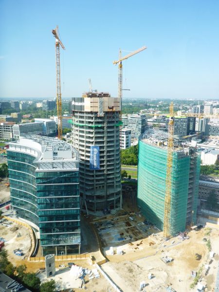  - Obecny etap prac przy budowie Warsaw Spire