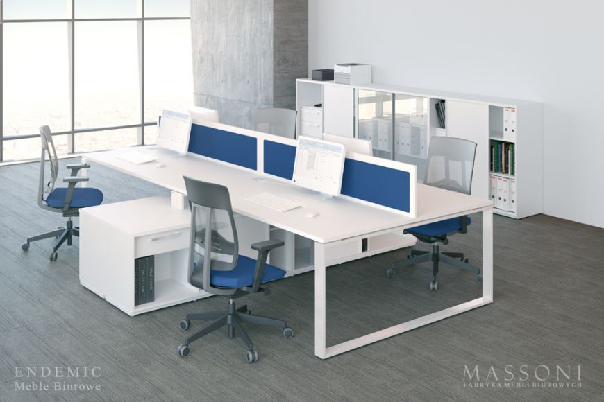  - Endemic System – modern labor furniture, upholstered panels, glass fronts, Massoni Office Furniture Factory