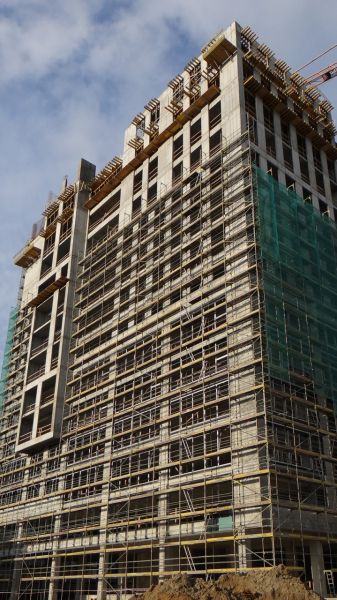  - Currently, the works related to the building of an Attica and installation of facade and elevation systems are being carried out