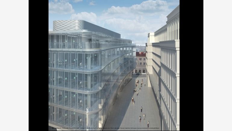 Visualisation of the office building CBF Nowy Świat in Warsaw