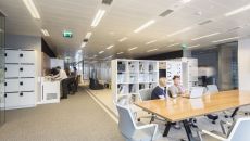 This is how the flexible office of CBRE in Warsaw looks like