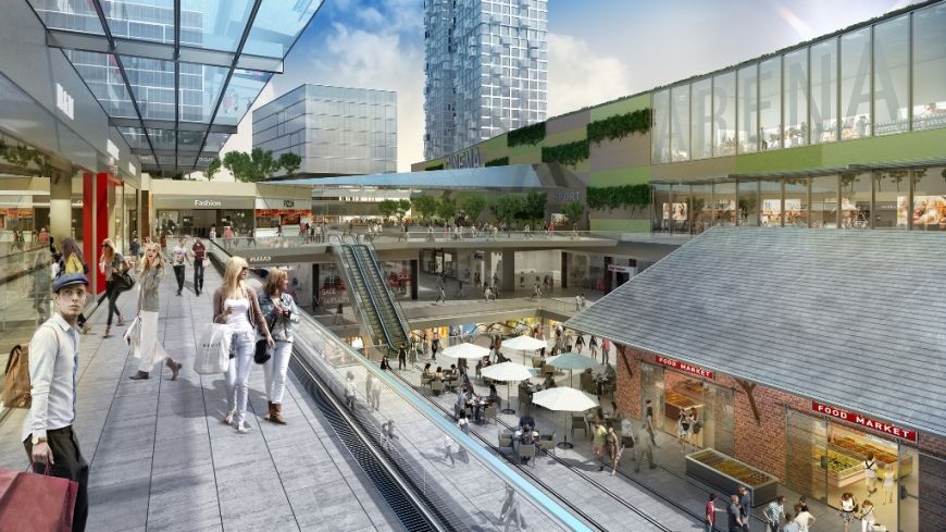  - The renovated building of a former railway station will be connected with a station and multi-level car park intended for passenger cars which will be built above existing lines