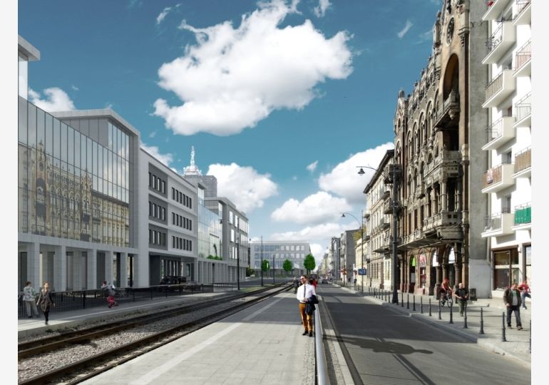 NCŁ - second area of revitalization - visualization Bureau of City Architect