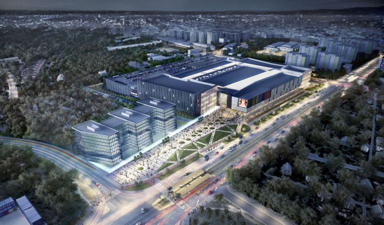 Pierwotna koncepcja centrum handlowego Metropolis, źródło: echo.com.pl