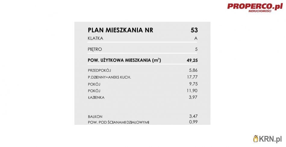Włoszczowa - Młynarska - 49.25m2 - 