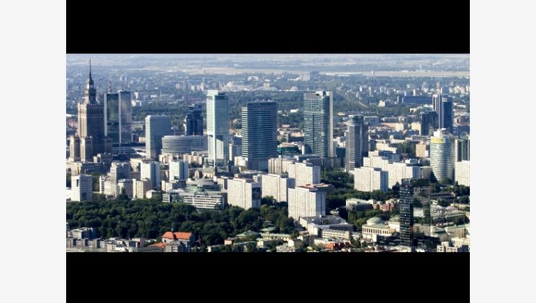 Panorama of Warsaw