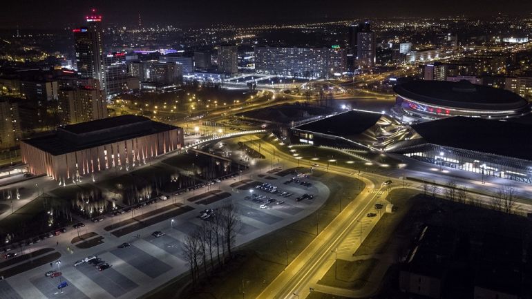 Działka, na której powstaną biurowce .KTW