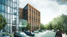 120 meters high office building will be build at former Babka Roundabout in Warszawa