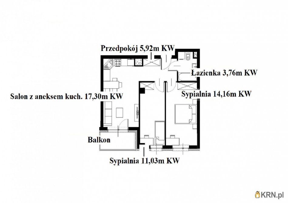 Kraków - H. Pachońskiego - 52.00m2 - 