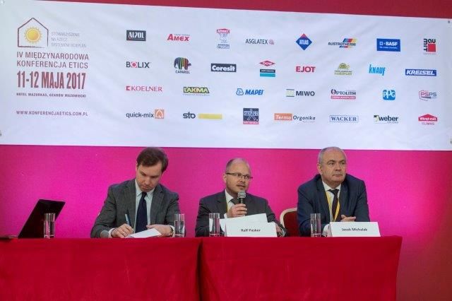  - IV Międzynarodowa Konferencja ETICS  - konferencja prasowa, od prawej: Jacek Michalak, Ralf Pasker 