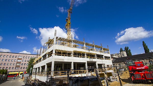  - Budowa biurowca firmy TomTom, źródło: uml.lodz.pl