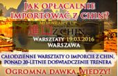 Warsztaty Mój Start Up – Import z Chin