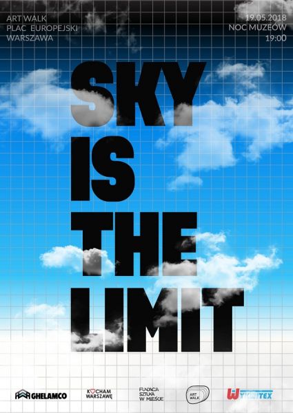  - Plakat wystawy "Sky is the limit"