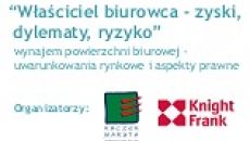 Seminarium - właściciel biurowca - zyski, dylematy, ryzyko.