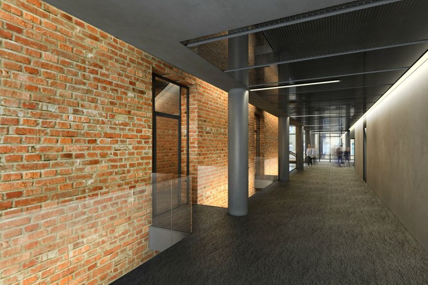  - Interior of the Comarch office in Łódź, visualization by Comarch 