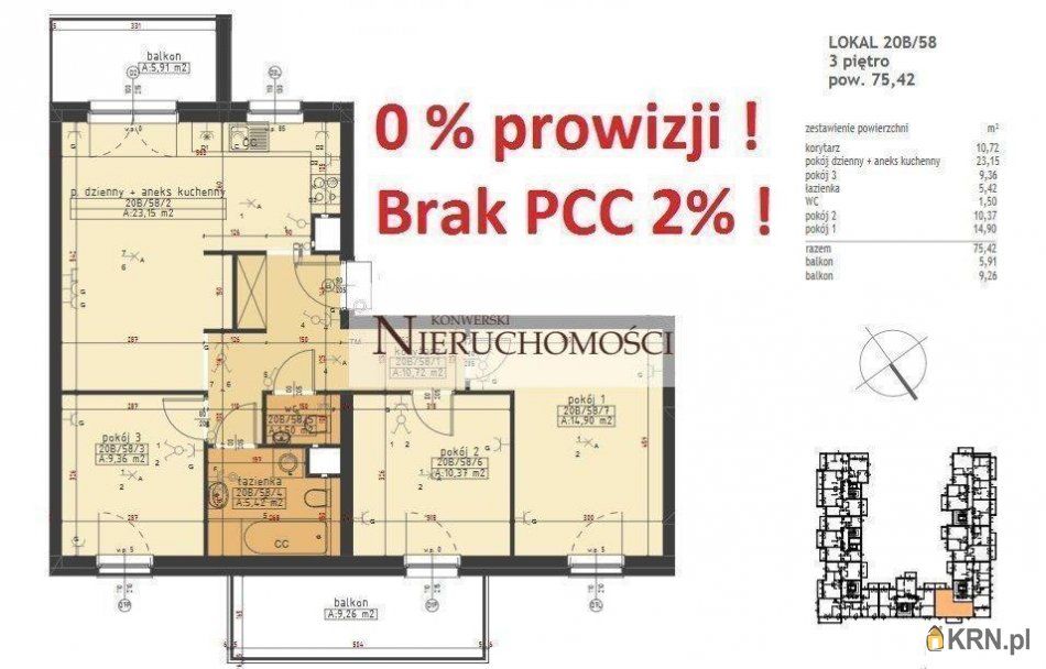 Poznań - 74.80m2 - 