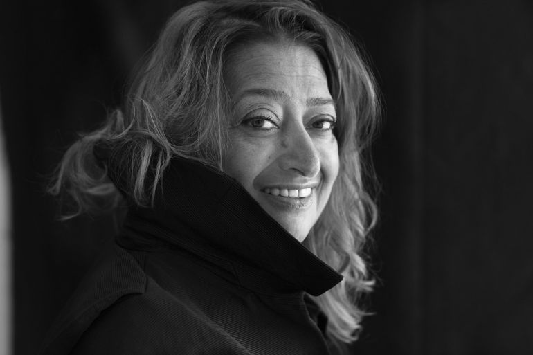 Zaha Hadid, portrait by Brigitte Lacombe