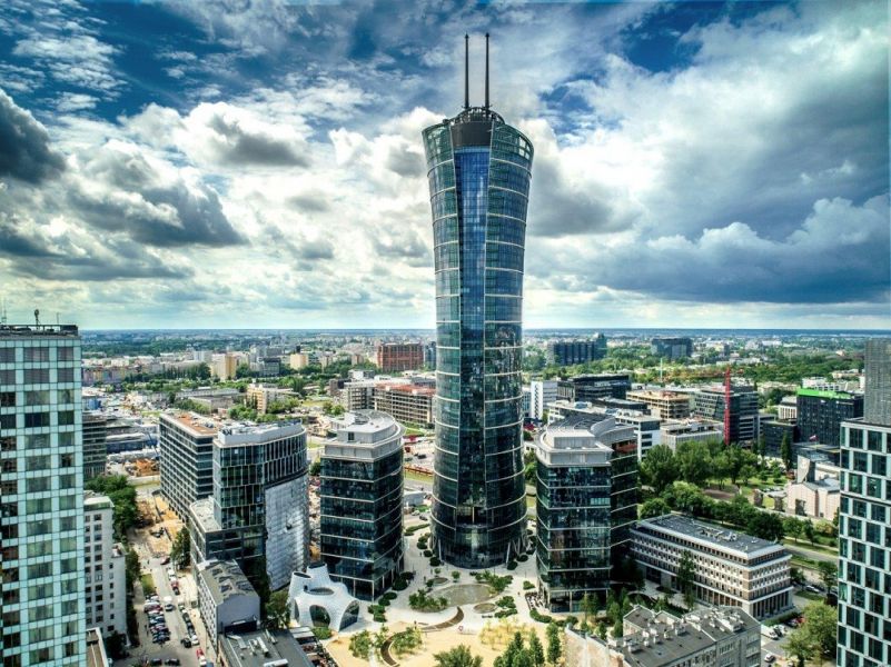  - Warsaw Spire, Wronia 31 and European Square