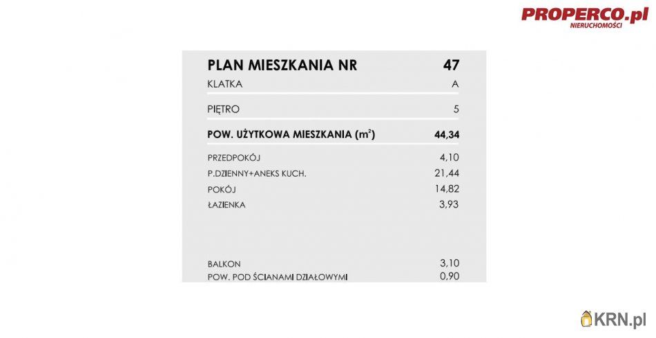 Włoszczowa - Młynarska - 44.34m2 - 
