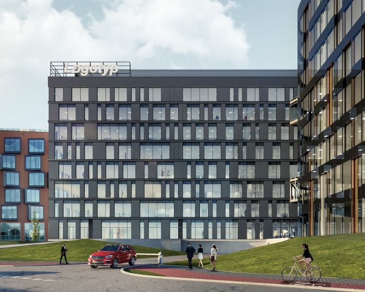  - Wizualizacja budynku H, ósmego obiektu Bonarka for Business (B4B)