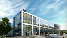 An intimate office building in Mokotow.
