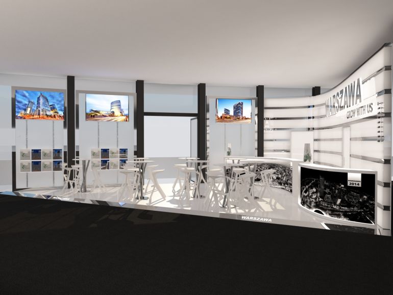 Visualization of Warsaw’s stall at MIPIM fair