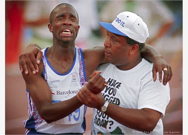 Derek Redmond - sportowiec i mówca motywacyjny, fot. theovernightcelebrity.com