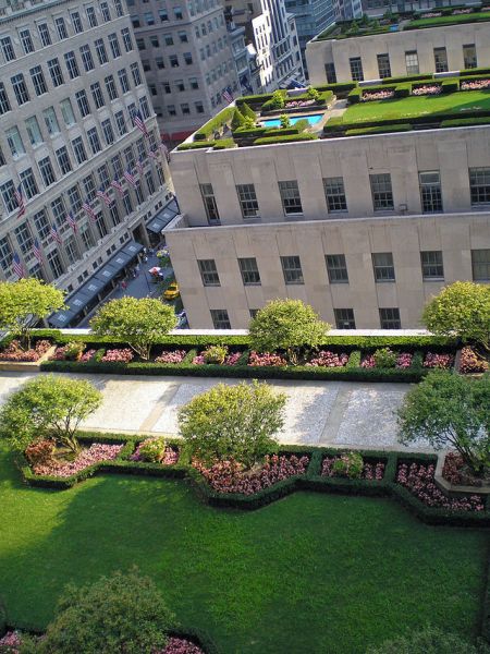  - Gardens on the roofs of Rockefeller Center building, © Source: http://pl.wikipedia.org/wiki/Rockefeller_Center, fot. David Shankbone, licencja: [CC-BY-SA 3.0 Deed]  