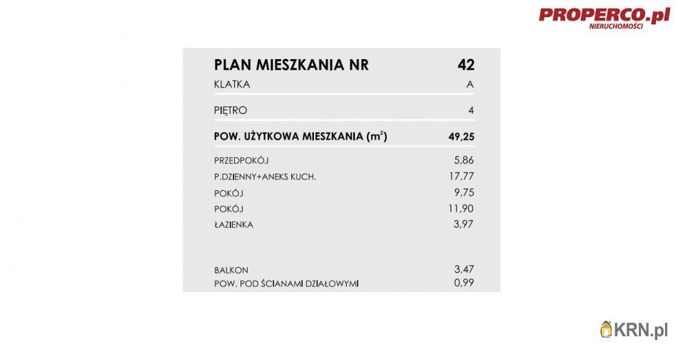 Włoszczowa - Młynarska - 49.25m2 - 