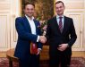 Managing Director of Ghelamco CEE Jeroen van der Toolen and Deputy Prime Minister of Development and Finances Mateusz Morawiecki