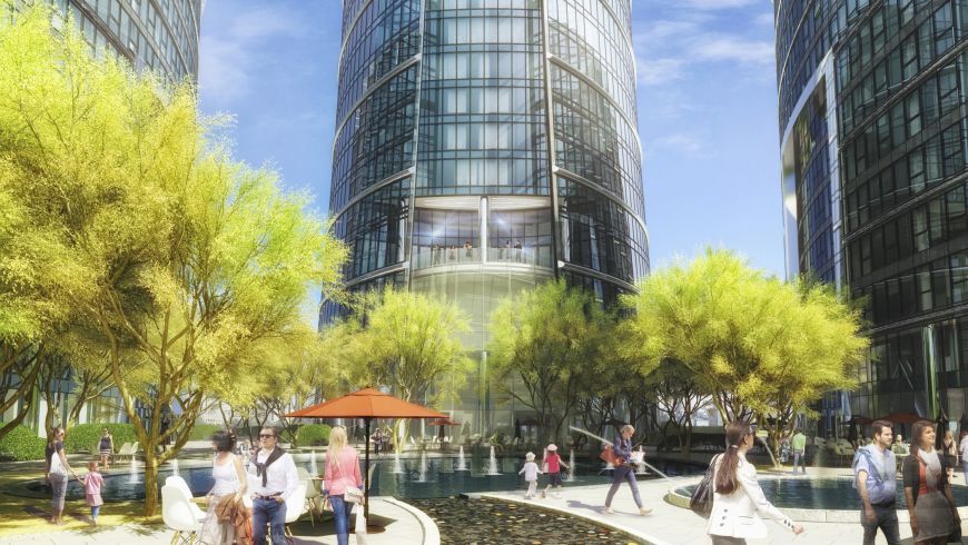  - Plac Europejski - nowo tworzona przestrzeń miejska, zlokalizowana na terenie pomiędzy ulicami Grzybowską, Łucką, Wronią oraz Towarową 