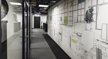 HUBWORK- coworking/ biura na godziny- Biuro nr 1.12 o powierzchni 19,4 m2 z 6 stanowiskami