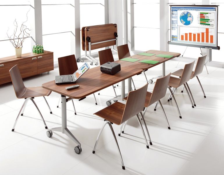  - Picture shows a conference room arrangement by OFFICE mebel company