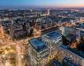 Atrium 2 against the background of Warsaw