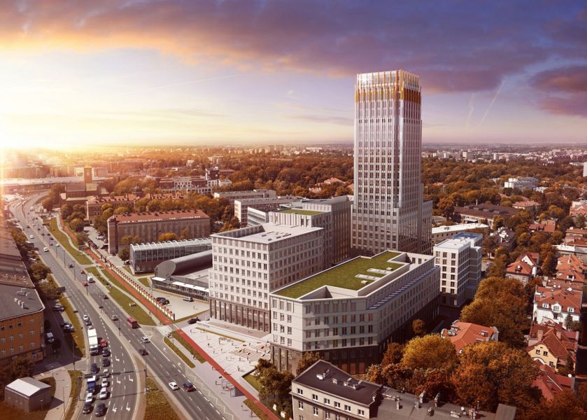  - Wizualizacja inwestycji Unity Centre w Krakowie