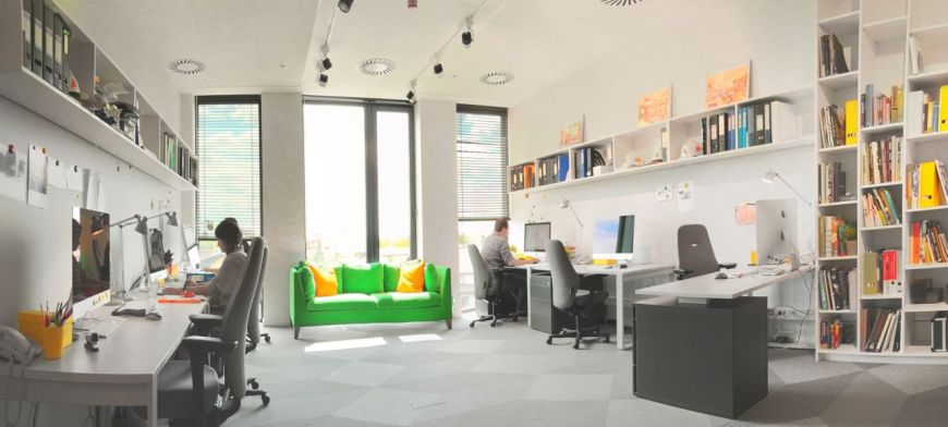  - There are some untypical elements in the office such as upholstered furniture…