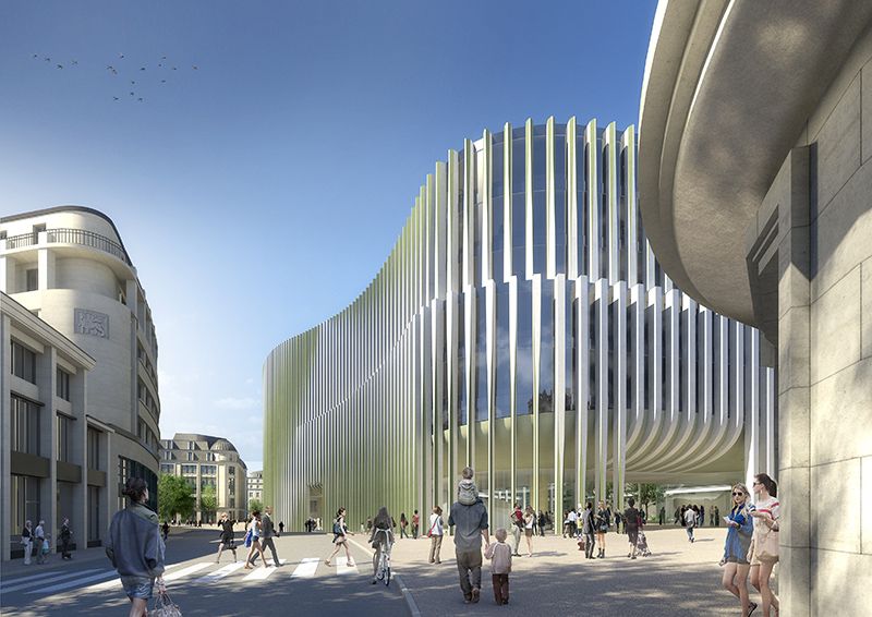  - Nowa siedziba banku BNP Paribas Fortis w Brukseli - wizualizacja 