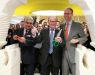 Opening ceremony of a new LEGO head office in London: Jørgen Vig Knudstorp, CEO and President in LEGO Group, Kjeld Kirk Kristiansen, owner and grandchild of the founder of LEGO Group - Oleg Kirk Kristiansen, Bali Padda, COO and Executive Vice President in