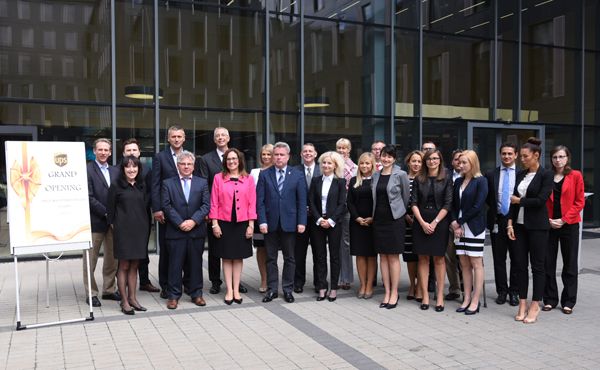  - Goście przybyli na uroczystość otwarcia centrum UPS w Łodzi, fot. uml.lodz.pl