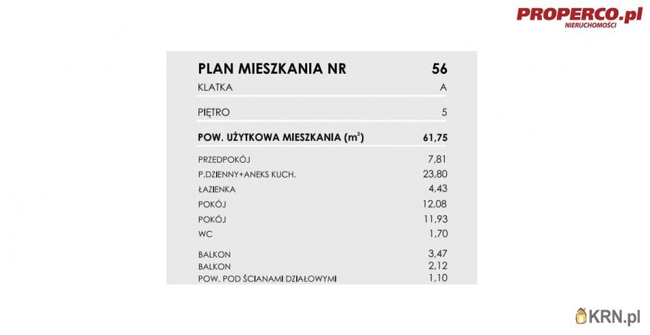 Włoszczowa - Młynarska - 61.75m2 - 