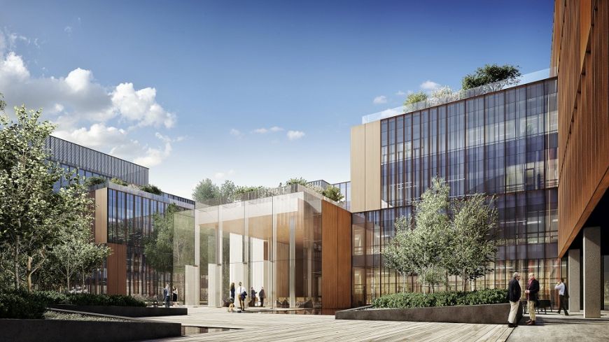  - BGŻ BNP Paribas - new registered office from the patio (visualization)