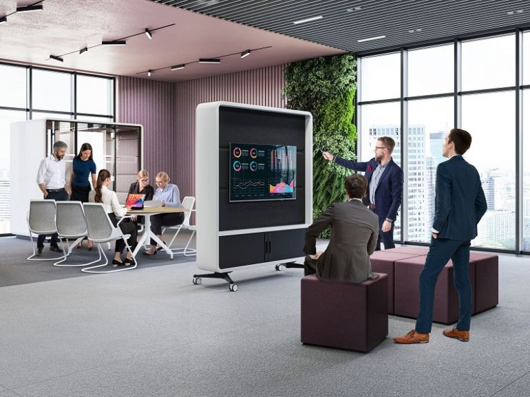 HushWall to nowość w ofercie produktów marki Hushoffice, należącej do Mikomax, źródło: materiały prasowe partnera.