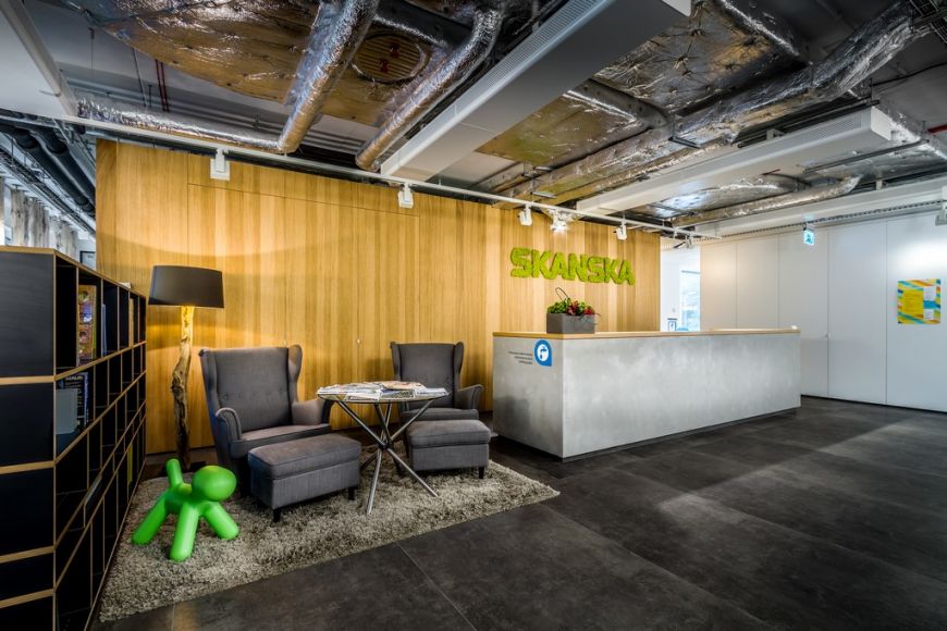  - Projektanci nowej siedziby firmy Skanska w biurowcu Atrium 1 zaaranżowali wnętrza zgodnie z koncepcją Activity Based Workplace