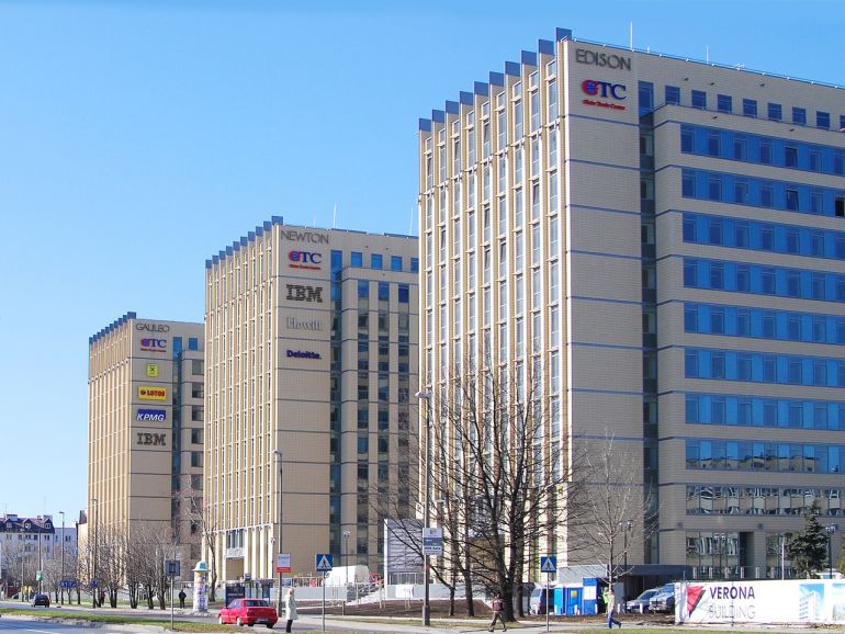 Korona Office Center in Kraków, office complex belonging to GTC